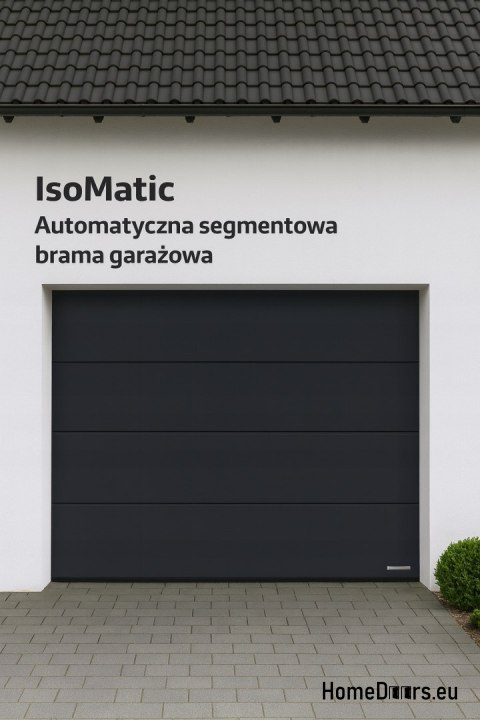 Brama garażowa segmentowa automatyczna z napędem 2500x2125mm Antracyt