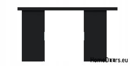 Drzwi przesuwne 110 naścienne ALFA LOFT 02 Czarne 55 + system przesuwny