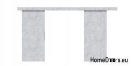 Drzwi przesuwne 120 naścienne ALFA LOFT 02 Beton 60 + system przesuwny