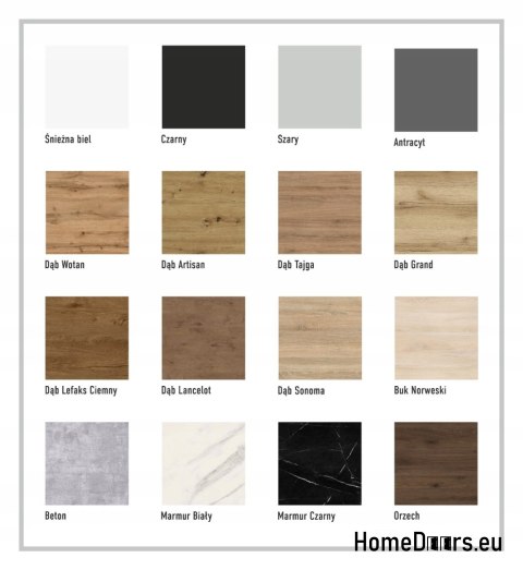 Drzwi przesuwne 120 naścienne ALFA LOFT 02 Orzech 60 + system przesuwny