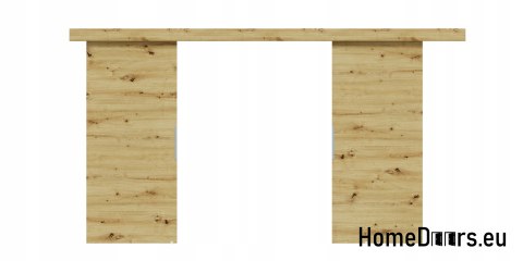 Drzwi przesuwne 130 naścienne ALFA LOFT 02 Dąb Artisan 65+system przesuwny