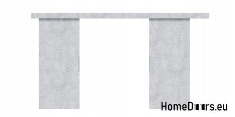 Drzwi przesuwne 140 naścienne ALFA LOFT 02 Beton 70 + system przesuwny