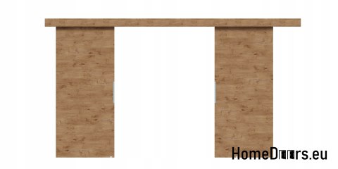 Drzwi przesuwne 148 naścienne ALFA LOFT 02 Dąb Lancelot 74+system przesuwny