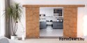 Drzwi przesuwne 148 naścienne ALFA LOFT 02 Dąb Lancelot 74+system przesuwny