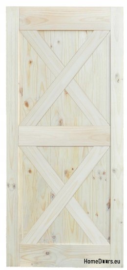 Drzwi przesuwne drewniane sosnowe Wood Loft G 95x212 cm