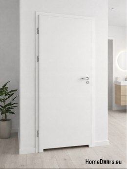 Drzwi wewnętrzne łazienkowe gładkie białe Directo 60 Lewe od ręki