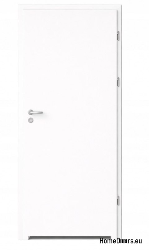 Drzwi wewnętrzne łazienkowe gładkie białe Directo 60 Prawe od ręki