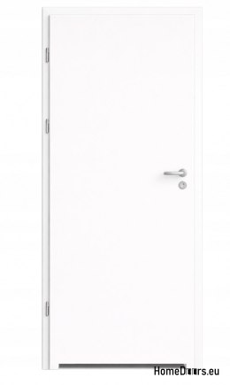 Drzwi wewnętrzne łazienkowe gładkie białe Directo 90 Lewe od ręki