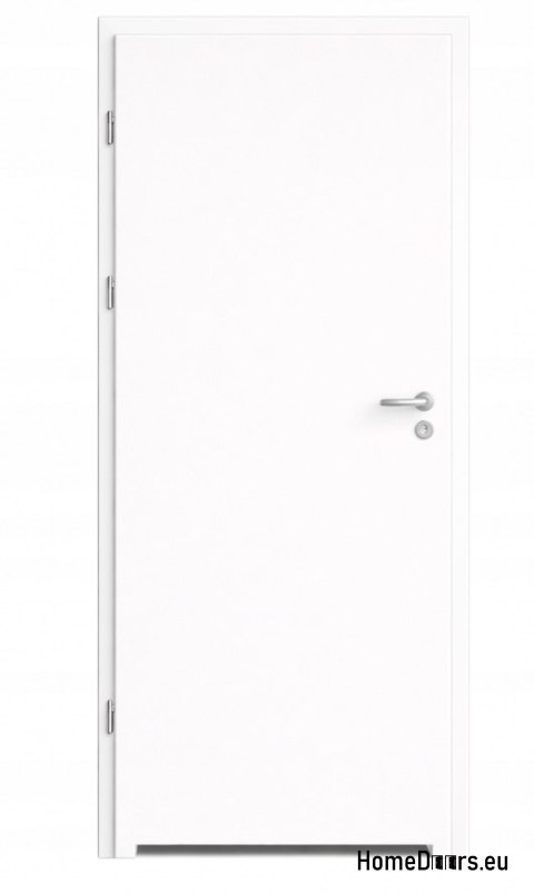 Drzwi wewnętrzne łazienkowe gładkie białe Directo 90 Lewe od ręki