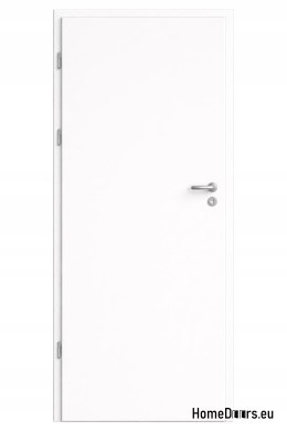 Drzwi wewnętrzne pokojowe biurowe gładkie białe Directo 70 Lewe od ręki