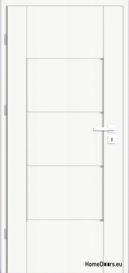 Drzwi wewnętrzne pokojowe pełne białe Lento 70 Lewe, OD RĘKI