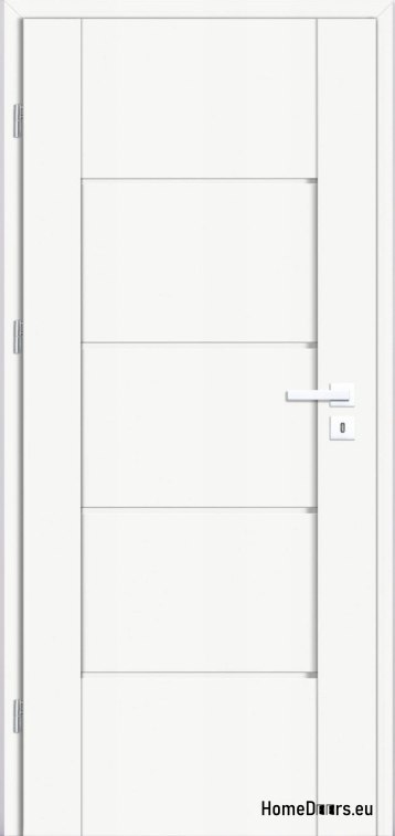 Drzwi wewnętrzne pokojowe pełne białe Lento 80 Lewe, OD RĘKI