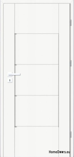 Drzwi wewnętrzne pokojowe pełne białe Lento 80 Prawe, OD RĘKI
