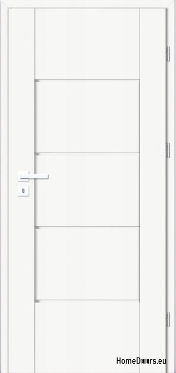 Drzwi wewnętrzne pokojowe pełne białe Lento 90 Prawe, OD RĘKI