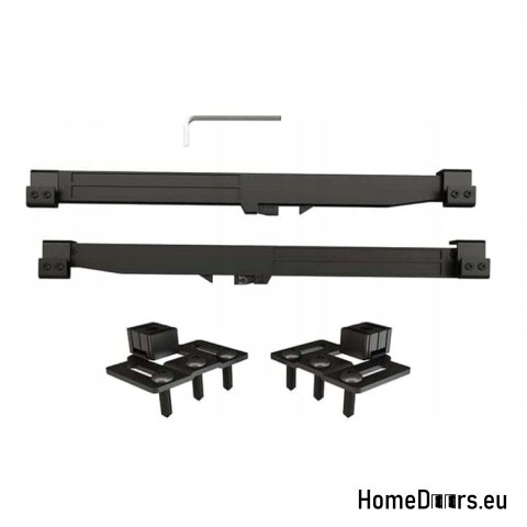 Drzwi wewnętrzne przesuwne Monza 3,5cm grube 90 Loft białe z systemem kpl