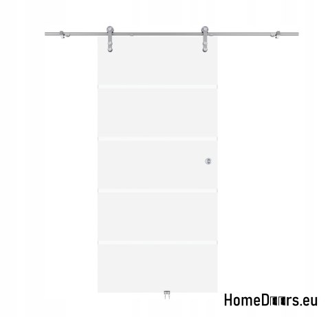 Drzwi wewnętrzne przesuwne szklane z prowadnicą 90 komplet STN-95