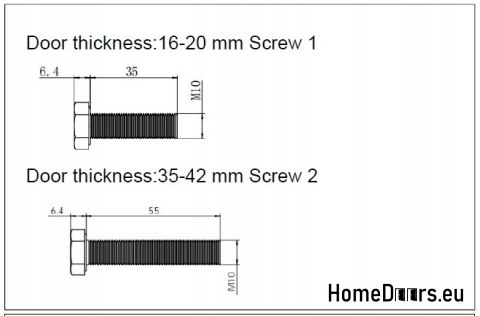 System przesuwny Loft A do drzwi 1 skrzydłowych