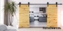 Drzwi przesuwne 110 naścienne ALFA LOFT 04 Dąb Artisan 55+system przesuwny