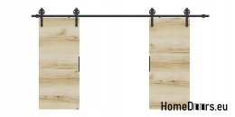 Drzwi przesuwne 120 naścienne ALFA LOFT 04 Dąb Grand 60 + system przesuwny