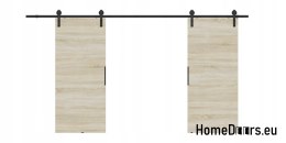 Drzwi przesuwne 140 naścienne ALFA LOFT 01 Dąb Sonoma 70 +system przesuwny