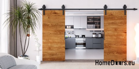 Drzwi przesuwne 140 naścienne ALFA LOFT 04 Lefkas 70 + system przesuwny