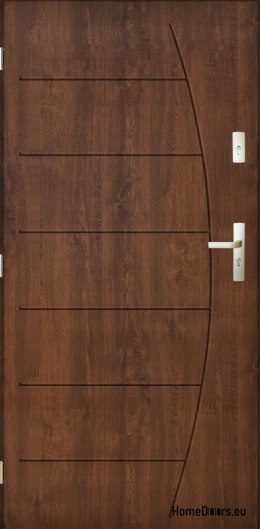 Drzwi Zewnętrzne PANTOR BOSTON Lewe 100 Orzech Grube Grube 72mm Ciepłe