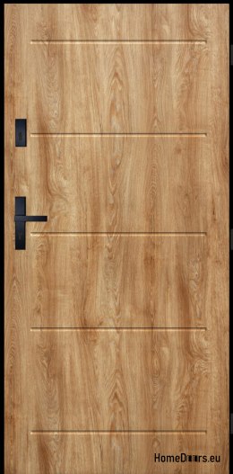 Drzwi Zewnętrzne PANTOR ALPINE-PASIVE 05 Prawe 90 Dąb Turner Grube72mm