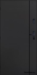 Drzwi Zewnętrzne PANTOR WILANÓW RC2 Lewe 80 Antracyt Grube 72mm Ciepłe