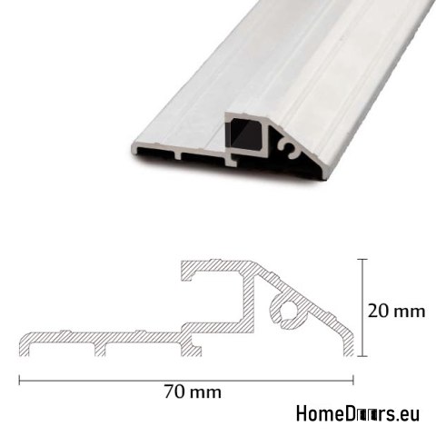 Drzwi Zewnętrzne PANTOR WILANÓW RC2 Lewe 90 Orzech Grube 72mm Ciepłe