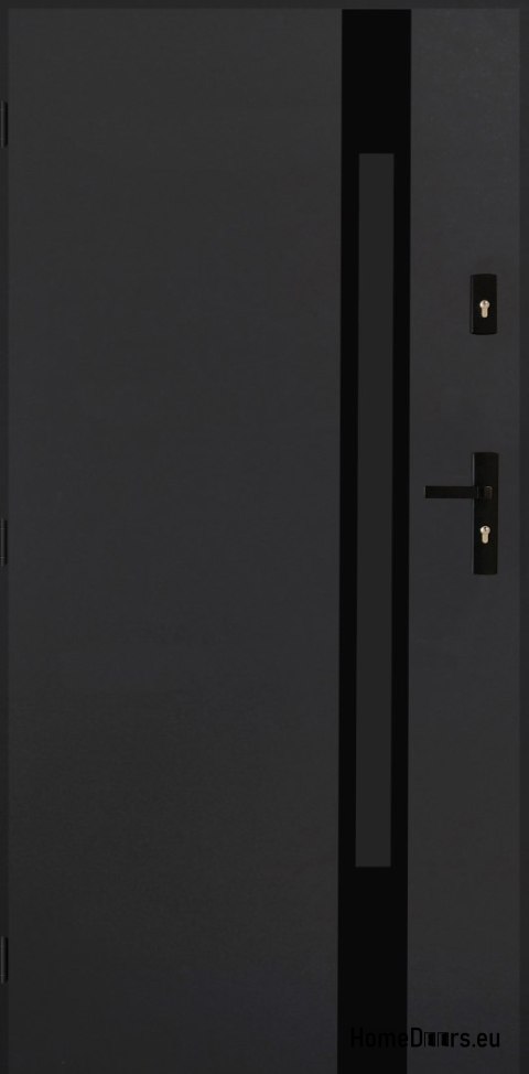 Drzwi Zewnętrzne PANTOR MARS 09 Lewe 80 Antracyt Grube 72mm Ciepłe