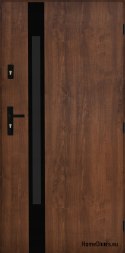Drzwi Zewnętrzne PANTOR MARS 09 Prawe 90 Orzech Grube 72mm Ciepłe