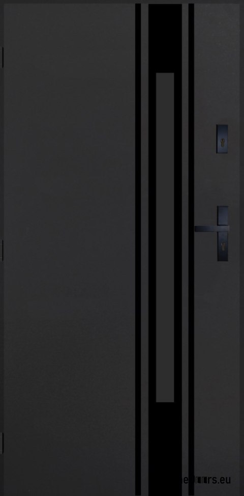 Drzwi Zewnętrzne PANTOR MARS 10 Lewe 80 Antracyt Grube 72mm Ciepłe
