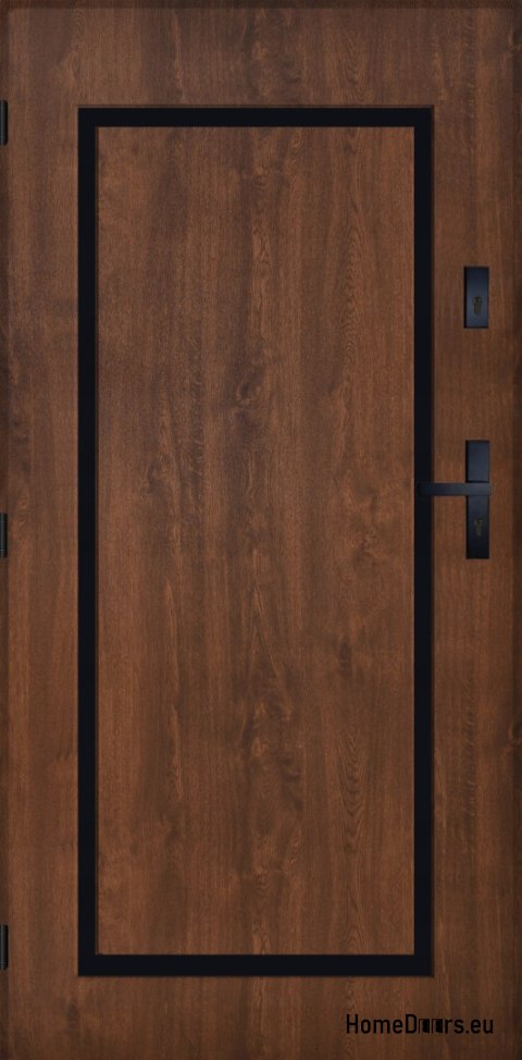 Drzwi Zewnętrzne PANTOR SYRIUS Lewe 100 Orzech Grube 72mm Ciepłe