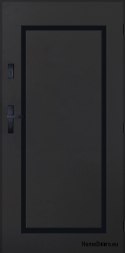 Drzwi Zewnętrzne PANTOR SYRIUS Prawe 100 Antracyt Grube 72mm Ciepłe