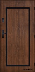 Drzwi Zewnętrzne PANTOR SYRIUS Prawe 80 Orzech Grube 72mm Ciepłe