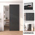 Drzwi przesuwne z ukrytym systemem Magic Lamel antracyt 90 komplet lamele