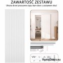 Drzwi przesuwne z ukrytym systemem Magic Lamel białe 90 komplet lamele