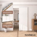 Drzwi przesuwne z ukrytym systemem Magic Lamel białe 90 komplet lamele