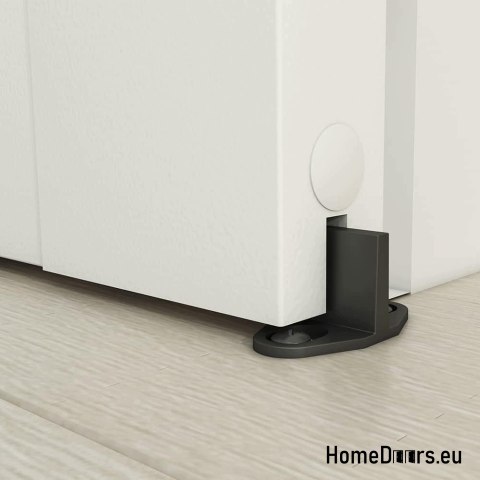 Drzwi wewnętrzne przesuwne Albert 3,5 cm grube 90 Loft białe kpl z systemem