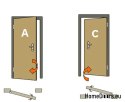 EXTERNAL FLAT DOORS A25 STEEL to size