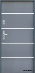 EXTERNAL DOOR OPUS FLAT A25 80/90 anthracite white